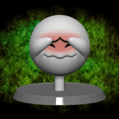 ZBrush-Movie-01.gif Fichier STL Shy Boo Ghost Mario Based・Objet pour impression 3D à télécharger, Elementalgeek