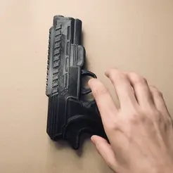 this.gif 3D printed solid gun