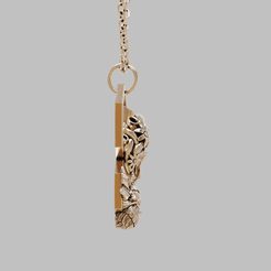 ezgif.com-optimize-1.gif STL file Bee Heart Amulet (Bumblebee) Jewelery・3D printer model to download