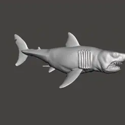 GIF.gif ACTION FIGURE OF THE MOVIE JAWS SHARK WITH ARTICULATED MOUTH