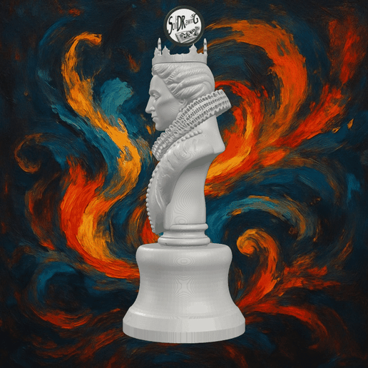 Queen Elizabeth I Royal Bust – SoliDRawinGs SG3287