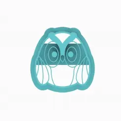 owl_1____.gif 3D file 3 size polymer clay cutter, owl for halloween・3D printable model to download