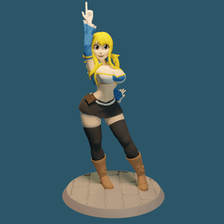 ezgif.com-gif-maker.gif Файл STL ЛЮСИ СЕРДЦЕФИЛИЯ ИЗ "ХВОСТА ФЕИ" (3 ВЕРСИИ)・3D-печатная модель для загрузки