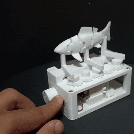 ezgif.com-gif-maker-5.gif Download STL file Fish automata • Template to 3D print, Zez0