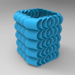 untitled.833.gif STL file FLOWERPOT ORIGAMI FACETED ORIGAMI PENCIL FLOWERPOT・3D print object to download, nikosanchez8898