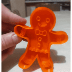 Projekt-bez-tytułu.gif STL file Cookie Man for cutting cookies, cookie cutter・Design to download and 3D print