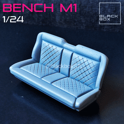 naa 3D file PICK UP TRUCK BENCH M1 FOR DIECAST AND MODELKITS 1-24th・3D printable model to download, BlackBox