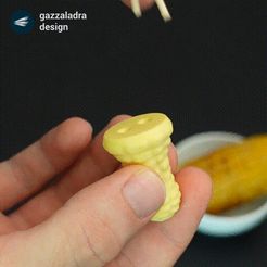 02.gif Fichier STL Porte-maïs・Design à télécharger et à imprimer en 3D, gazzaladra
