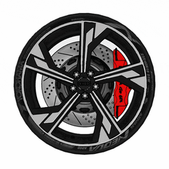 Audi-RS5-wheels.gif Fichier STL Roues de l'Audi RS5・Design pour impression 3D à télécharger