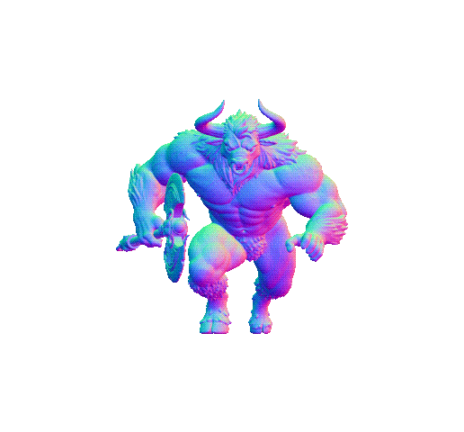 Minotaur Warrior Miniature with Axe – Fantasy Bull Monster