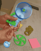 Hand Fan Articulated all parts printable eco - 3D model önizlemesi