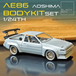 0.gif Archivo 3D Classic Bodykit para AE86 AOSHIMA 1-24th Modelkit・Plan para descargar y imprimir en 3D