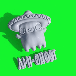 Ami-Ghost-2.gif Ami-Ghost - Fantasma con Sombrero Mexicano Fiestero y Cartel