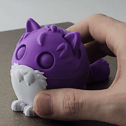 20230203_023537_1.gif 3D file Sleepy Cat toy・3D printing design to download