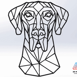 P9.gif Descargar archivo STL PERRO GEOMETRICO • Modelo para imprimir en 3D, 3D_MAX