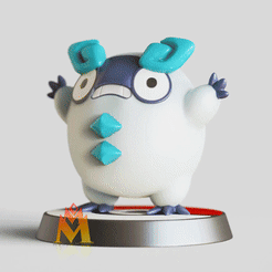 Darumaka-V2.gif Fichier STL Galarian Darumaka - POKÉMON FIGURINE - FAN ART - POKEMON・Objet imprimable en 3D à télécharger