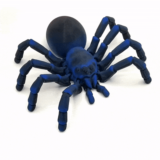 Tarantula_2.gif Download STL file Articulated Tarantula • 3D printable object, mcgybeer