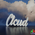 Cloud.gif Archivo STL gratis Voltear el texto - Nube・Modelo imprimible en 3D para descargar