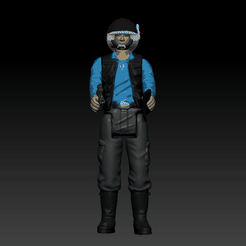REBEL TROOPER.gif 3D file Star Wars .stl REBEL TROOPER .3D action figure .OBJ Kenner style.・3D printing model to download