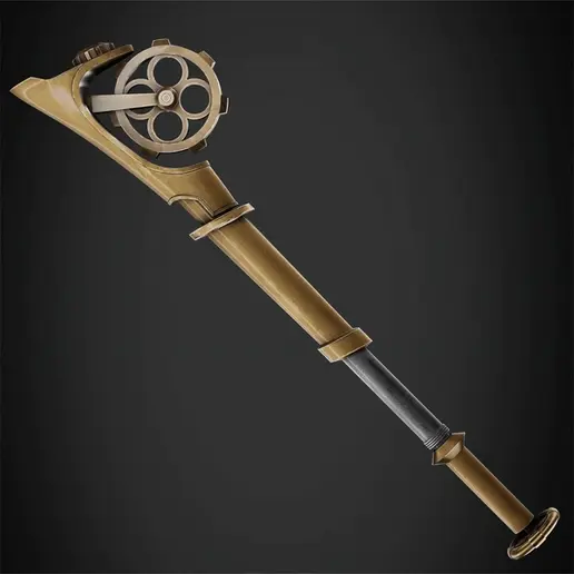 🎮 Arcane Ekko Fireflight Mace for Cosplay・ STL File for 3D printing・Cults