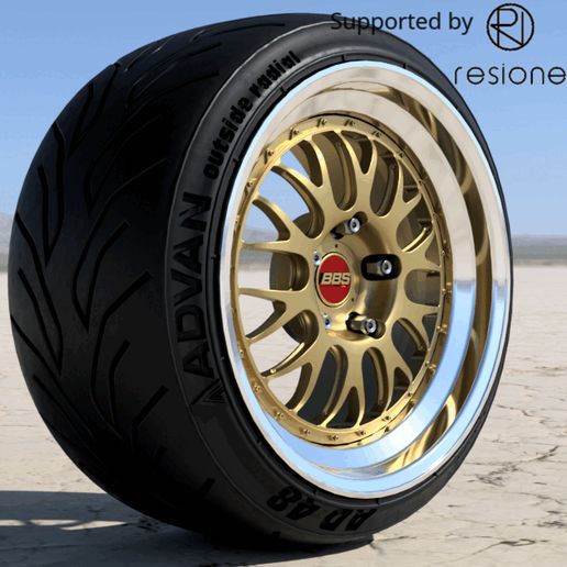 BBS RID ミニチュアオブジェ 新品 BBS RS シルバー ミニチュアオブジェ アルミホイール