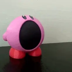 videaco.gif STL file Alexa Echo Dot (4th generation) - Kirby・3D print model to download