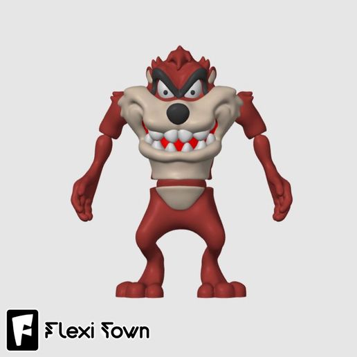 Flexi-Town-Taz,-G4.mp4 Flexi Taz, figurine articulée, 3mf inclus