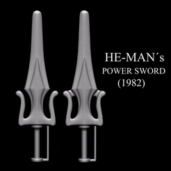 HE-MAN’s POWER SWORD (1982) Archivo STL ESPADA DE PODER DE HE-MAN - 1982 - DOS VERSIONES - ALTA PRECISIÓN・Design para impresora 3D para descargar, Ratboy3D