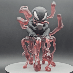 ezgif.com-video-to-gif.gif 3D-Datei Marvel's Venom Baby: Eine einzigartige Kreation für Liebhaber・Design für den 3D-Druck zum Herunterladen