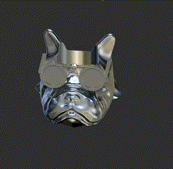 pot-majordome.gif STL file BUTLER DOG POT・3D print object to download