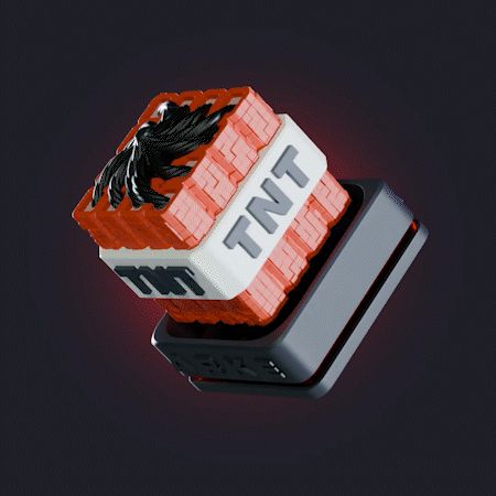 Minecraft-TNT-Keycap.gif Minecraft Tastenkappe - TNT