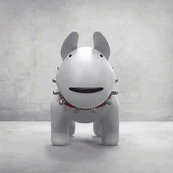 Untitled.gif Archivo STL Adorno Bull Terrier・Modelo para descargar y imprimir en 3D