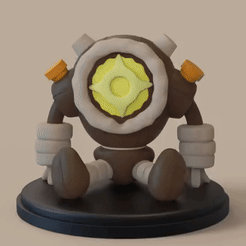 ezgif-1-4ae4692aa4.gif STL file Genshin One-Eyed Baby Doll-shaped toy statue・3D printer model to download