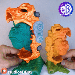 Blamco-gif-3.gif STL file MECHANICAL GORILLA - FLEXI - DO NOT SUPPORT・3D print design to download