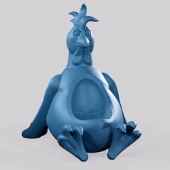 Gif.gif STL file Easter Rooster Egg Holder・3D printable design to download