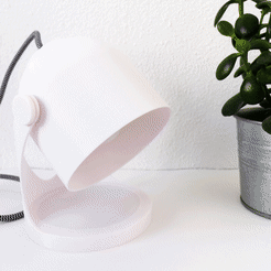 Lamp.gif Free 3D file Minimalistic Designer Lamp・Template to download and 3D print