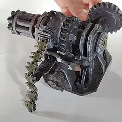 Video.Guru_20220109_205651753-1.gif 3D file Articulated steampunk gatling gun・3D printable model to download