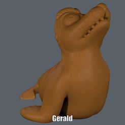 Gerald.gif STL-Datei Gerald (Easy print no support)・3D-druckbares Design zum Herunterladen, Alsamen