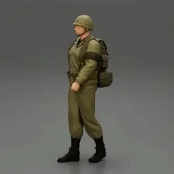 ezgif.com-gif-maker-14.gif 3D file Soldier carrying a backpack・3D printable model to download