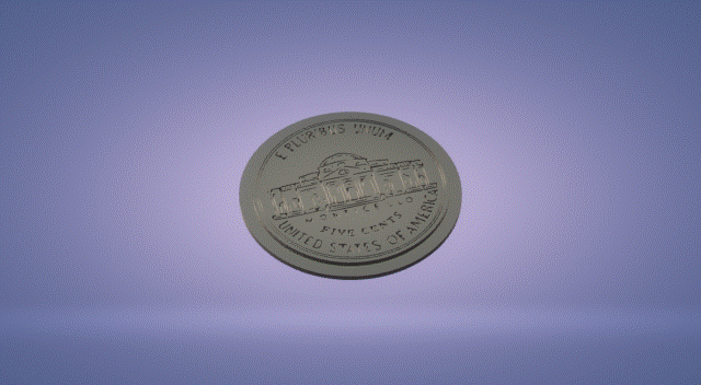 4.gif STL-Datei Wanddekorationsset Münzen von Amerika・3D-Druck-Idee zum Herunterladen, satis3d