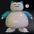 0_SCB_Spin_Cover_.gif Snorlax Piggy Bank Low-Poly