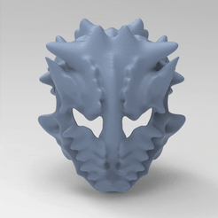 untitled.60.gif Fichier STL masque mascara voronoi cosplay halloween・Objet imprimable en 3D à télécharger