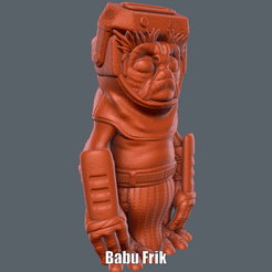 Baby Frik.gif Файл STL Babu Frik (Easy print no support)・Модель для загрузки и 3D печати, Alsamen