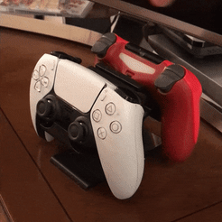 PS45-360.gif STL file Dual PS4/PS5 Controller Support・3D printing idea to download