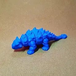 20230519_122303.gif STL file ARTICULATED ANKYLOSAURUS・Model to download and 3D print