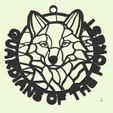 chrome_gqtTo5O7zt.gif GREY VITRAL 3D GREY WOLF KEYCHAIN: FOREST GUARDIAN : PENDANT, DECORATION : Version 2