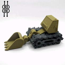 gif.gif Fichier STL Empreinte de la pelle en place - CHENILLES SANS SUPPORT - MONTAGE FACILE AVEC CLIPS・Modèle imprimable en 3D à télécharger