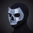 Ghost_Mask_GIF.gif Ghost Mask Call of Duty 3D Print Model