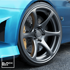 0.gif Download file KNS J1 wheel set for diecast and RC model 1/64 1/43 1/24 1/18 1/10.... • 3D print template, BlackBox
