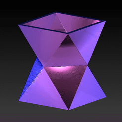 GIF.gif Archivo OBJ Maceta Planter triangulo triangle・Objeto de impresión 3D para descargar, Marolce19
